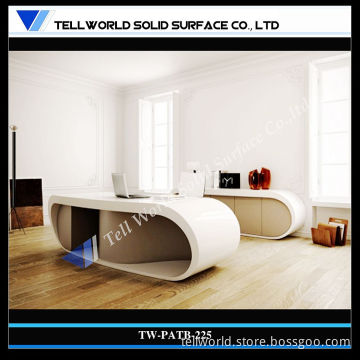 Modern Chairman Office Artificial Stone Office Table Set (TW-PATB-225)